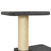 vidaXL Cat Tree Dark Grey Engineered Wood, Plush, Sisal 46.7 in