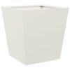 vidaXL Garden Planter Set of 2 White Cold-rolled steel Medium Durable