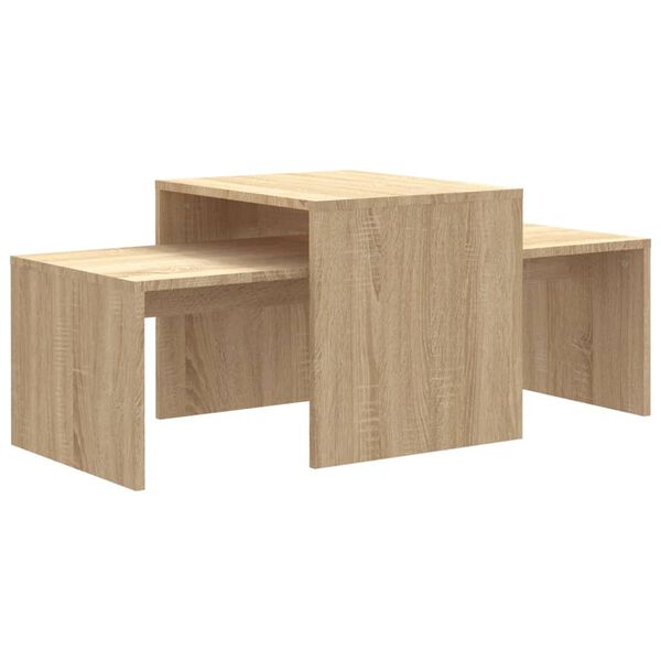 vidaXL Table Sonoma Oak Engineered wood Standard Stackable Table