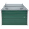 vidaXL Raised Bed Green Galvanized Steel 94.5 x 31.5 x 17.7 in Planters