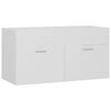 vidaXL Bathroom Furniture Set White Engineered wood, acrylic, ceramic