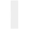 vidaXL Bookcase White Engineered wood Medium Bookcase Rectangular