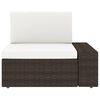 vidaXL Garden Lounge Set Brown and Cream White