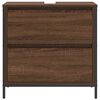 vidaXL Bathroom Sink Cabinet Brown Oak Engineered wood, Steel Medium
