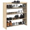 vidaXL Shoe Rack Sonoma Oak Engineered Wood Compact Shoe Rack