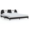 vidaXL Bed Frame Black and White