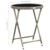vidaXL Bistro Set Grey