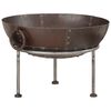 vidaXL Fire Pit 21.7x21.7x15.0" Iron