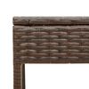 vidaXL Patio Sun Lounger Brown PE Rattan L Multi-Position Backrest
