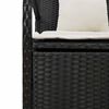 vidaXL Garden Storage Bench Black