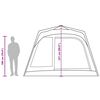 vidaXL Family Tent Cabin 7-Person Gray and Orange Quick Release