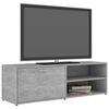 vidaXL TV Cabinet Concrete Grey 47.2x13.4x14.6" Engineered Wood