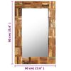 vidaXL Mirror Varies Solid reclaimed wood, glass 23.6 x 35.4 in