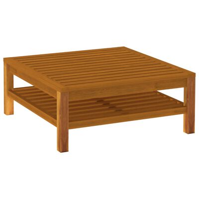 vidaXL Coffee Table 25.6"x25.6"x13.8" Solid Acacia Wood