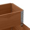 vidaXL Raised Bed Brown Solid pine wood Large Stackable Raised Bed