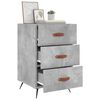 vidaXL Bedside Cabinet Concrete Grey