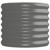 vidaXL Garden Raised Bed Grey Powder-coated steel 59.8 x 15.7 x 14.2 in