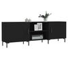 vidaXL TV Cabinet Black Engineered wood 59.1 x 11.8 x 19.7 in TV Cabinet