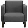 vidaXL Sofa Chair Dark Gray Corduroy fabric, plywood, plastic, foam, spring