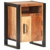 vidaXL Bedside Cabinet Varies Solid acacia wood and powder-coated steel