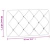 vidaXL Headboard Cushion Dark Grey Velvet (100% polyester), Foam