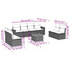 vidaXL Garden Sofa Set Black