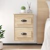 vidaXL Wall-mounted Bedside Cabinet Set of 2 Sonoma Oak Engineered wood