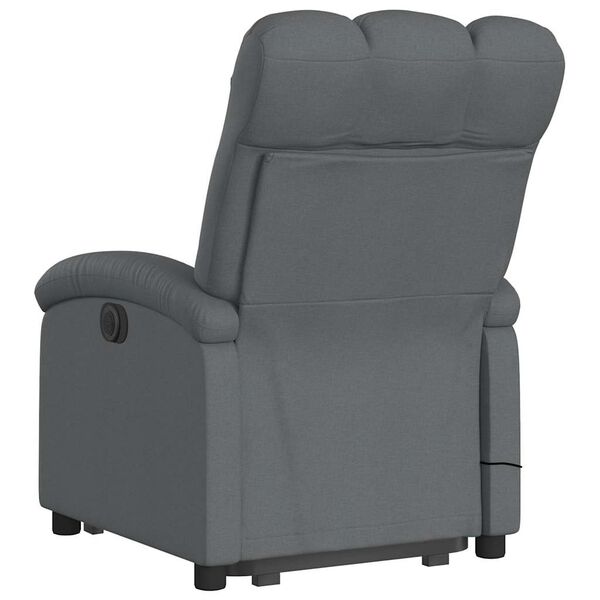 vidaXL Stand Up Massage Recliner Chair Dark grey