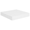 vidaXL Wall Shelf Set of 4 White Honeycomb MDF, Metal 9.3 x 9.1 x 1.5 in
