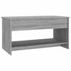 vidaXL Coffee Table Grey Sonoma Engineered Wood Medium Height-Adjustable
