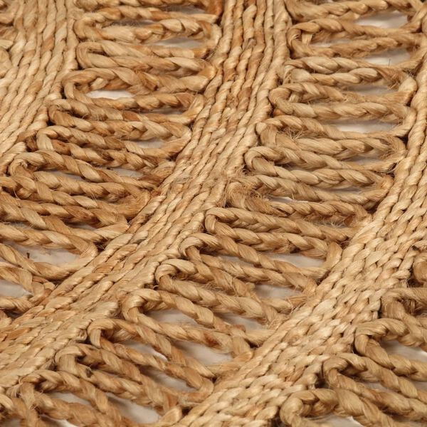 vidaXL Area Rug Natural Braided Jute 70.9 in diameter Area Rug Round
