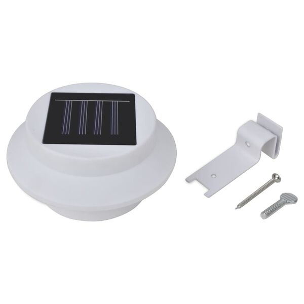 vidaXL Solar Lamp Set of 12 White Plastic Small Solar Solar Lamp