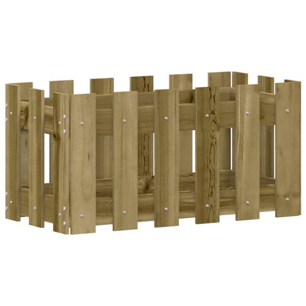 vidaXL Garden Planter Natural Pine Vacuum pressure treated pinewood