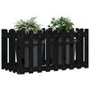 vidaXL Garden Raised Bed Black Solid Pine Wood 39.4 x 19.7 x 27.6 in