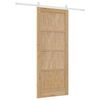 vidaXL Sliding Door ORKDAL Brown 32.68 x 79.53 in Solid Pine Wood