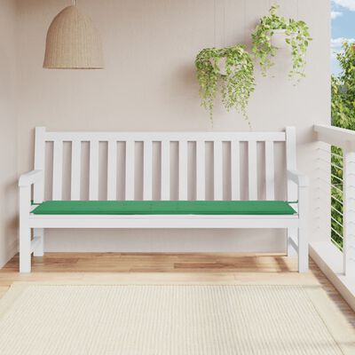 vidaXL Garden Bench Cushion Green 78.7"x19.7"x1.2" Oxford Fabric