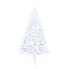 vidaXL Artificial Half Pre-lit Christmas Tree with Ball Set White 59.1"