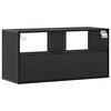 vidaXL TV Cabinet Black Engineered wood and metal Medium TV Cabinet