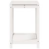 vidaXL Potting Table White Solid pine wood Medium Potting Table