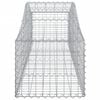 vidaXL Gabion Basket Set of 2 Silver Galvanized iron Medium