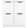 vidaXL Sideboard White Engineered wood Compact Sideboard Rectangular