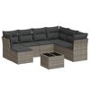 vidaXL Garden Sofa Set Grey, Dark Grey