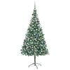 vidaXL Christmas Tree Green with white tips Artificial materials Large