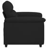 vidaXL Sofa Chair Black Polyester, Metal, Plywood, Solid Wood