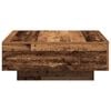 vidaXL Coffee Table Old Wood 31.50 x 31.50 x 12.20 in