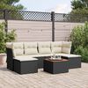 vidaXL Backyard Couch Set Black