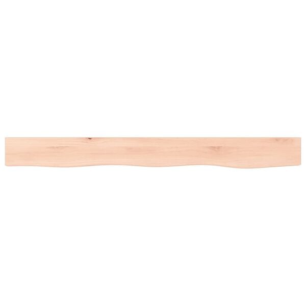 vidaXL Wall Shelf 39.4x3.9x0.8" Untreated Solid Wood Oak