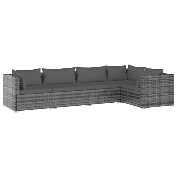 vidaXL Garden Lounge Set Grey