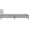 vidaXL Bed Frame Gray Sonoma Engineered wood, metal, plywood