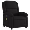 vidaXL Massage Recliner Chair Black Fabric (100% polyester), metal, plywood